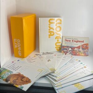 1978 VINTAGE 16 MAP SET - CLOSE-UP: U.S.A. - CROSS COUNTRY TRAVEL